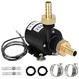 Jiavlyx Wasserpumpe Brushless, DC 12V 800L/H Tauchpumpe Pumpe Wasser, Keramik Pumpenkern, Stumm...
