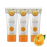 Orange Exfoliating Gel Scrub Face Body Skin, Natural Orange Peeling Gel Face Scrub, Deep Clean...