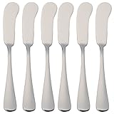 ETREXONLINE 6 Buttermesser 16,5 x 2 cm Edelstahl 18/0 Schlichtes Und Elegantes Design
