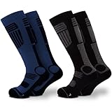 Occulto Herren Skisocken 2er Pack, 4er Pack (Modell: Felix) 2 Paar Blau Anthrazit 43-46