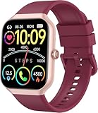 Fempoin Smartwatch Damen Herren, Fitnessuhr mit Telefonfunktion, Smart Watch