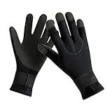 INACMWIH Tauchhandschuhe Kanufahren Wassersport Skifahren 3mm Neopren Neoprenanzug Handschuhe L...