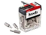 kwb 25 x T20 Bits Spender-Box - 25 mm Länge, Industriequalität ISO 1173 - Geeignet für...