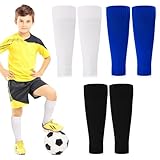 Firtink 3 Paare Kinder Fußball Stutzen, Fußball Sleeves Tubes Sportsocken Trainingssocke...