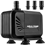 Aquarium Pumpe Wasserpumpe, Amphibisch Teichpumpe 3000L/H, für Teich Brunnen Aquarium Steingarten,...