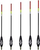 Paradox Fishing Waggler Set I 5 Stück 4g-8g I 2g vorgebleit – Posen Angeln Posen Set Angel-Posen...