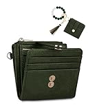 Sunpour Kleine Geldbörse für Damen, Schlüsselanhänger, RFID-blockierend, Schlüsselanhänger,...
