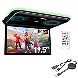 XTRONS 19,5 Zoll HD-Digital TFT 16: 9-Bildschirm-Auto-Overhead-Video Ultradünner Autodach-Player...