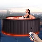 Miweba MSpa Whirlpool Outdoor | Aurora mit LED Beleuchtung - 6 Personen Pool aufblasbar - UVC+...