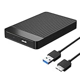 6.3 cm Festplattengehäuse USB Typ C III für 2,5 Zoll SSD & externe Festplatte für Case 6TB