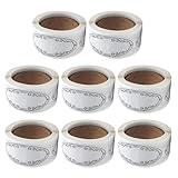 FIXOSHEE 1200 Stück Ovale Etiketten Etiketten Für Die Gastronomie Backwaren Gläser...