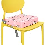 Sitzerhöhung Stuhl Kind,Kindersitzerhöhung,33x33x8 cm,Abnehmbarer BabyS itzhilfe,mit 2...
