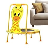 Kindertrampolin | 100 cm Giraffenmuster Spielzeug Fitnessgerät - Mit Schaumstoffgriff 200 kg...
