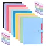 Fächermappe aus Kunststoff, A4, mit 5 Fächern zum Organisieren und Kategorisieren von Dokumenten,...