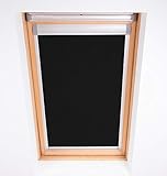 Bloc Skylight Rollo Für Velux Dachfenster Blockout, schwarz, FK06, B48 x H98 cm