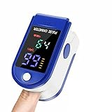 Pulsoximeter, Sauerstoffsättigung Messgerät Finger, Fingerpulsoximeter mit Alarm zur Messung der...