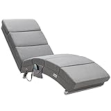 Casaria Relaxliege XXL Massage Heizfunktion 186x89x55cm Ergonomisch Stoff Gepolstert 180kg...