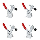 4 Stück Kniehebelspanner Schnellspanner,GH-201-B Toggle Clamp,90Kg Fassungsvermögen,Spannklemme...