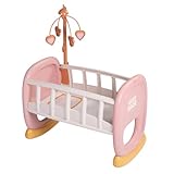 Smoby - Baby Nurse Puppenwiege mit Mobile - Puppenbett mit Wiegefunktion, für Puppen bis 42 cm...