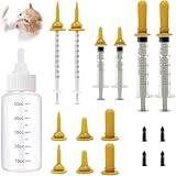 Aufzuchtflasche Haustier Hund Katze Kapsel Tablette Pillendose Druckknopf Pillendose Spritze...
