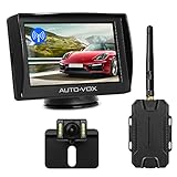 AUTO-VOX M1W Wireless Backup Kamera-Kit,Rückfahrkamera drahtlos, IP68 Wasserdicht LED Super...