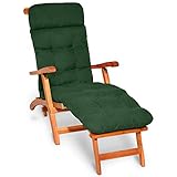 Beautissu Bequeme Liegenauflage Deckchair & Sonnenliegen 200x50cm Flair DC – 8cm Dicke Polsterung...