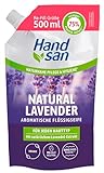 Hand san Flüssigseife Natural Lavender im Nachfüllbeutel 500 ml, mit natürlichem Lavendelöl,...