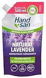 Hand san Flüssigseife Natural Lavender im Nachfüllbeutel 500 ml, mit natürlichem Lavendelöl,...