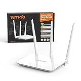 Tenda F3 N300 WLAN Router, 300Mbit/s, nur 2,4GHz, 3 * 5dBi Externe Antennen, 3 LAN/WAN-Port,...