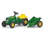 Rolly Toys 012190 - rollyKid John Deere (mit Anhänger, Drehschemellenkung, Alter 2,5 - 5 Jahre,...