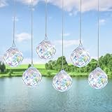 Kristalle zum Aufhängen, 6 Stück Prisma, 30mm Sonnenfänger, Suncatcher für Kronleuchter...