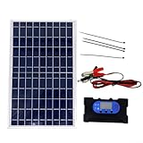10W 12V/18V Solarpanel-Kit mit Controller, IP65 wasserdicht, perfekt zum Aufladen von Geräten im...