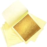 SovZovy 24 Karat Echte Blattgold,4, 33 x 4, 33 cm, Pack er Blattgoldblätter für Torten,...