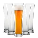 SCHOTT ZWIESEL Weizenbierglas Beer Basic 0,5 l (6er-Set), geradlinige Weizengläser für Weizenbier,...