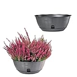 GarPet 2X Pflanzschale Blumenschale Pflanzschalen für draussen Bonsai Topf Pflanzschale Rund inkl....