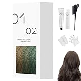 Milde Haarfärbecreme Zum Selbermachen, 200 Ml, Permanente Haarfarbe, Natürlicher Glanz, Milde...
