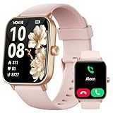 aeac Smartwatch Damen mit Telefonfunktion，Rose