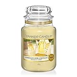 Yankee Candle Duftkerze im Glas (groß) | Homemade Herb Lemonade | Brenndauer bis zu 150 Stunden |...