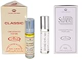 Classic & Silver Concentrated Perfume Oil Roll On – Long Lasting Attar for Men & Women – Alcohol...
