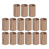 Ätherischer Öl -Auto -Diffusor Diffusor 15pcs Walnussauto Holzdiffusor runde Form für den...