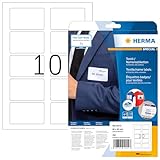 HERMA 4412 Namensetiketten ablösbar, 25 Blatt, 80 x 50 mm, 10 pro A4 Bogen, 250 Stück,...