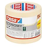 tesa Malerband ECONOMY - Vielseitiges Klebeband für Malerarbeiten ohne Lösungsmittel - Bis zu 4...