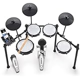 Alesis Nitro Max Kit Elektronische Schlagzeug mit Quiet Mesh Pads, 10' Dual Zone Snare, Bluetooth,...