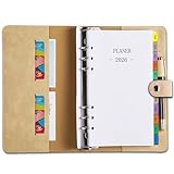 Kalender 2026 Personal A6 Ringbuch Nachfüllbar, Wochenplaner/Terminplaner 1 Woche 2 Seite mit Tabs,...