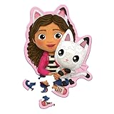 Trefl – Konturenpuzzle aus Holz: Gabby's Dollhouse, Gabby und ihre Katze – 50 Elemente, Wood...