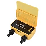 SIXRUN Smart WiFi Wasserzeitschalter, Solarbetriebener Sprinklerzeitschalter mit Regensensor und...