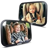 Onco 360° Baby Autospiegel (2er-Pack) - Zweifach Preisgekrönter Auto Spiegel für Baby Rücksitz,...