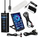 Lnfxkvva 12,7 cm IPS-Computer Sekundärbildschirm Computer LCD Monitor Display USB Dynamische...