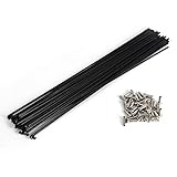 OUKENS Fahrradspeichen, 36Pcs/Set Stahl Mountainbike Fahrradspeichen 259/261mm Durchmesser 2mm...