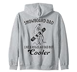 Snowboard Dad Snowboard Spruch Papa Vater Snowboarder Kapuzenjacke